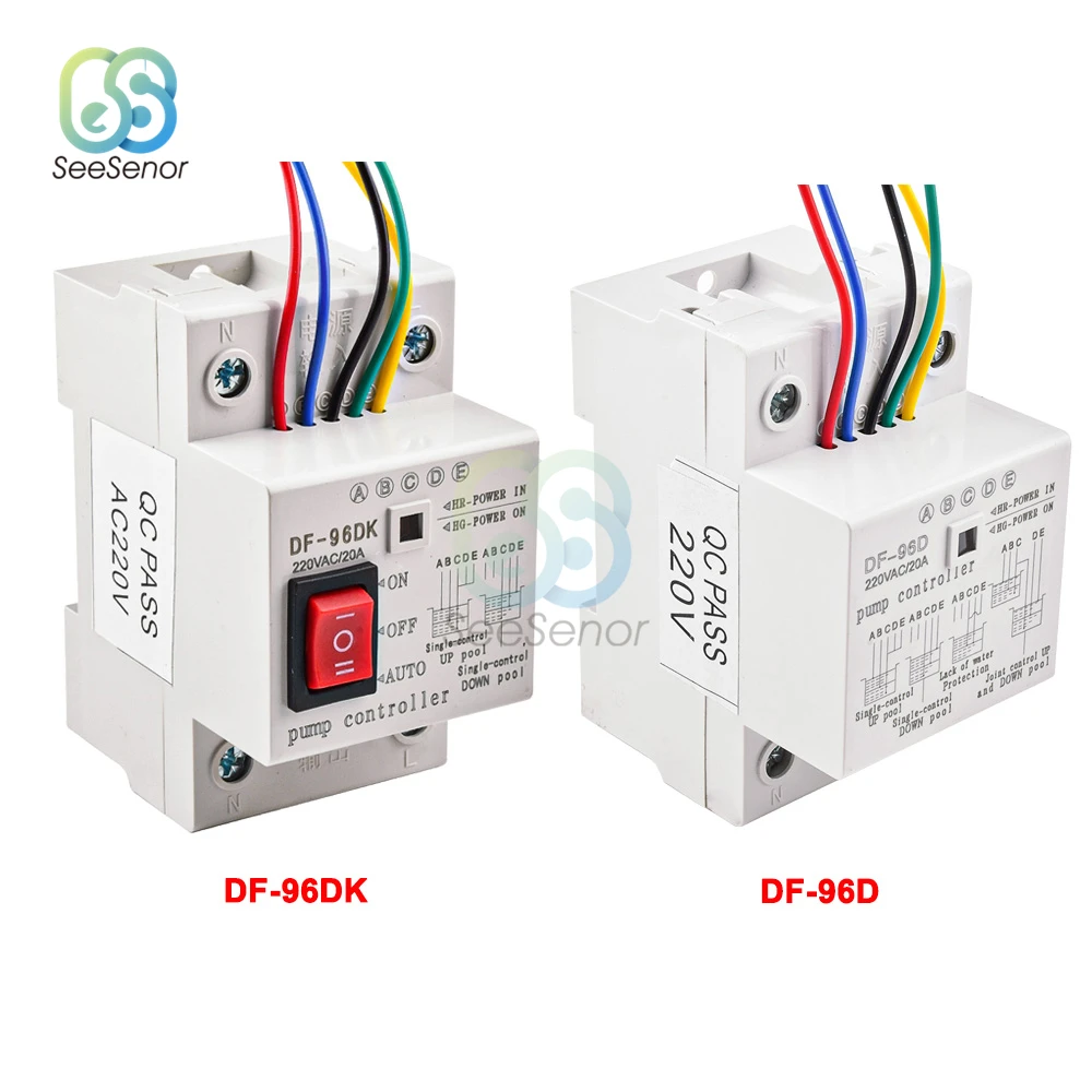 

DF-96D DF-96DK Automatic Water Level Controller Switch Water Tank Liquid Level Detection Sensor Water Pump Controller 20A 220V