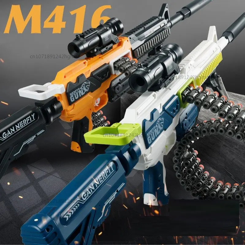 

Игрушечный пистолет, снайперская винтовка, электрическая модель M416, Blaster, оружие для страйкбола, пневматический пистолет для детей, взрослых, стрельба, игра CS
