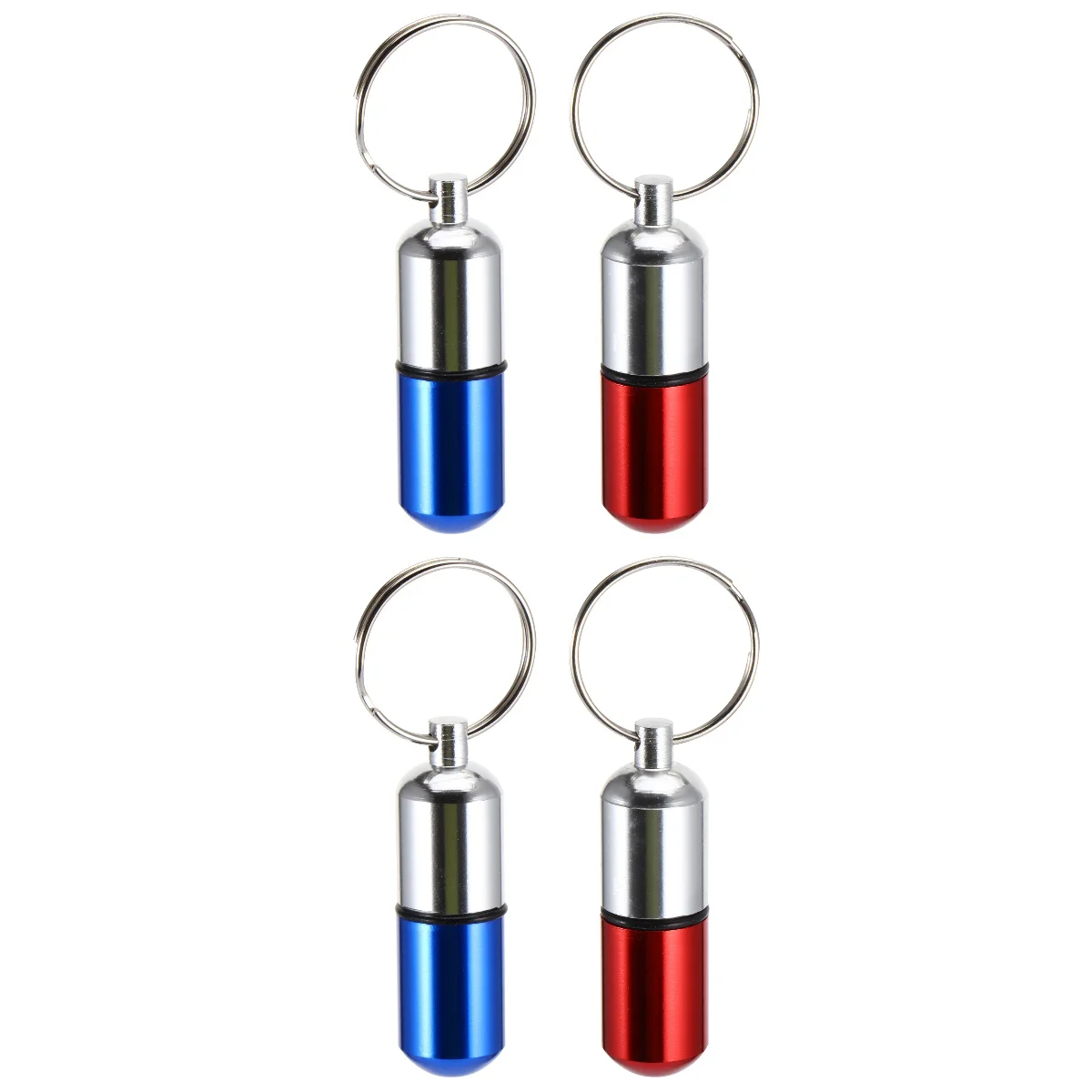 

Box Case Keychain Organizer Travelkey Holder Oilplannerstorage Vitaminminidaily Portable Carrying Container Ring
