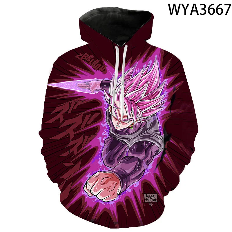 

New Cartoon Anime Fashion Hoodies Cool Men Women Children Sweatshirts DBZ 3D Print Pullover Streetwear Boy Girl Kids Casual Tops