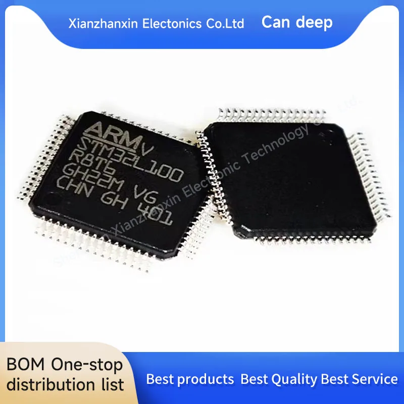 Микроконтроллер STM32L100RBT6 STM32L100 100RBT6 LQFP64, чип, новый оригинальный, 1 шт./партия