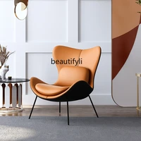 zqnordic light luxury single sofa snail chair living room lazy modern minimalist wingback chair leisure chair