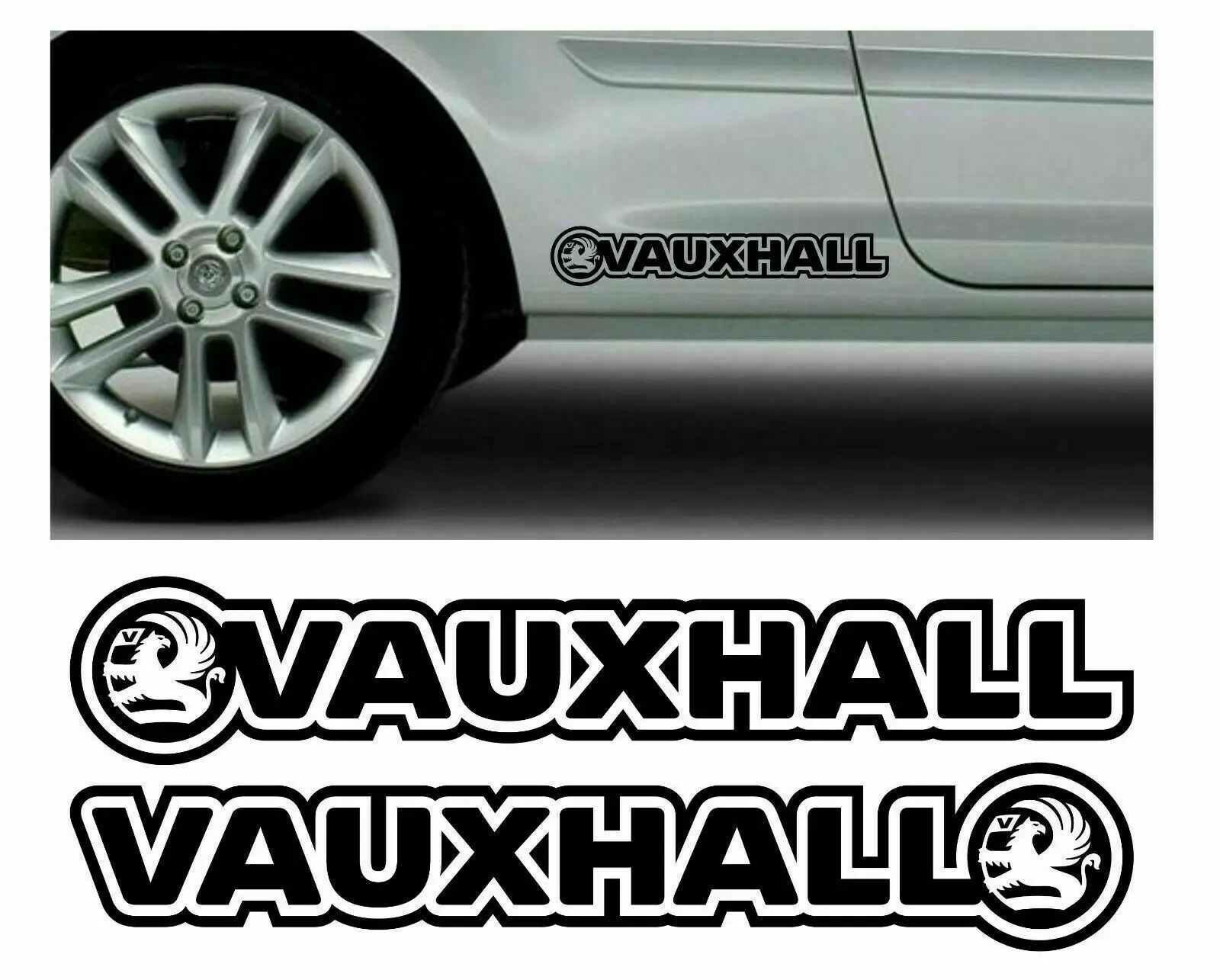 

For x2 VAUXHALL SIDE SKIRT DOOR L /R CAR stickers decals - CORSA ASTRA VECTRA