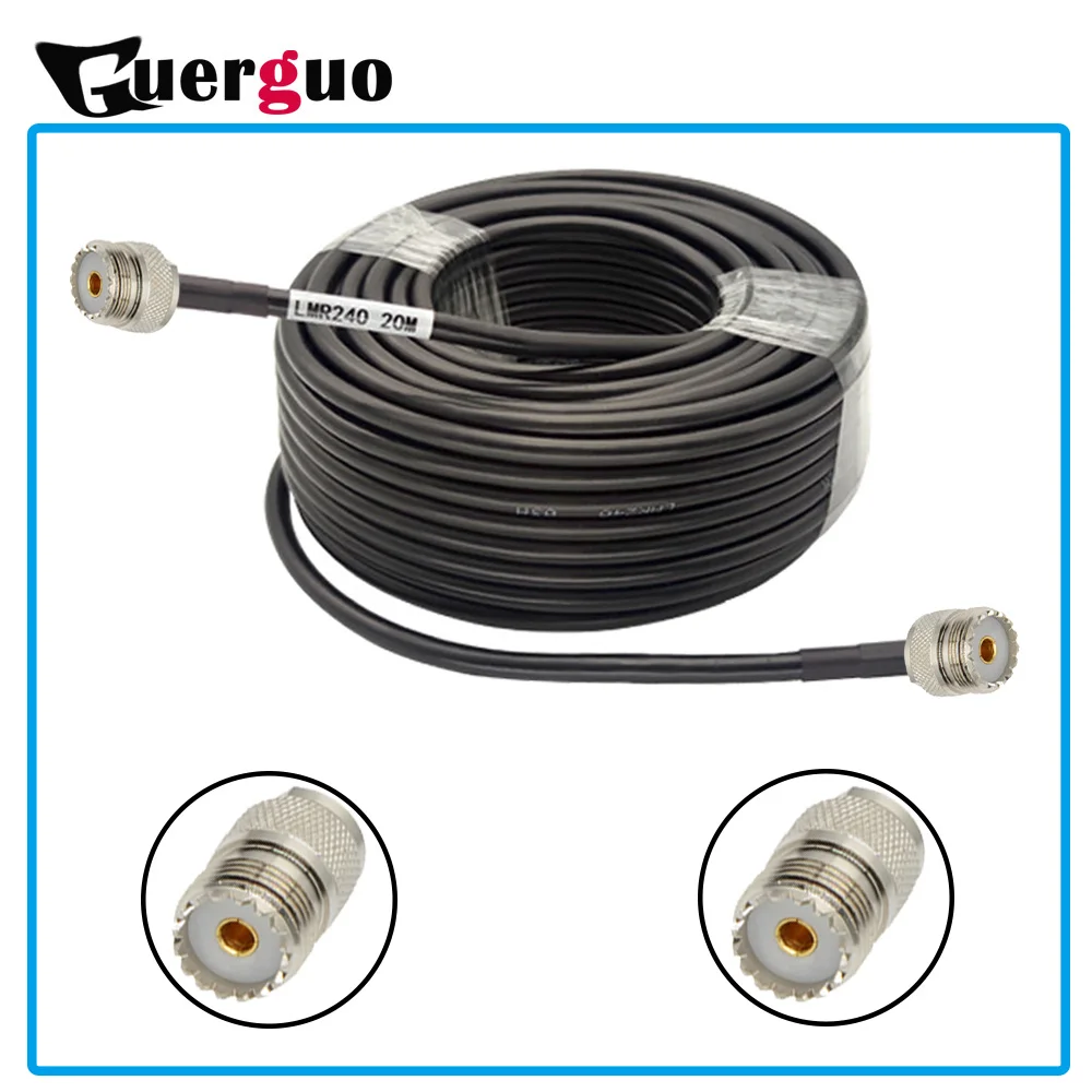 

Коаксиальный радиочастотный кабель LMR240 SO239 UHF, Женская высокочастотная сигнальная антенна, низкие потери, стоящая волна, 50-4 стандарта, джемп...