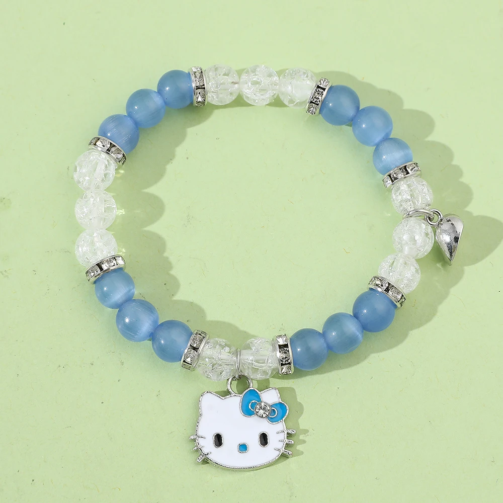 Комбинированный японский Модный милый браслет из бисера Hello Kitty DIY