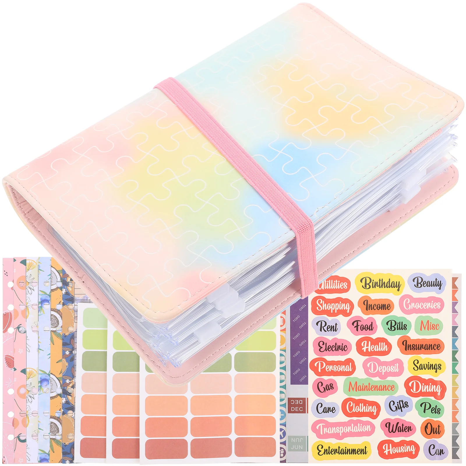 

Notebook Decorative Papers Money Recording Notepad Budget Business for Planning Pu Cash Expense Tracking Travel