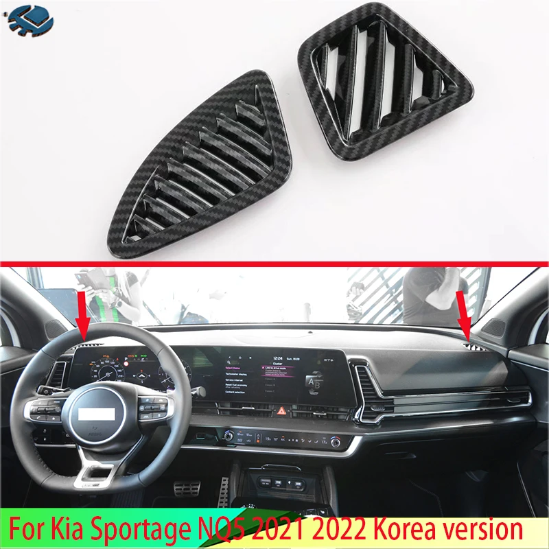 

Корейская версия для Kia Sportage NQ5 2021 2022 ABS Крышка вентиляционного отверстия фоторамка молдинг украшение акцент Стайлинг