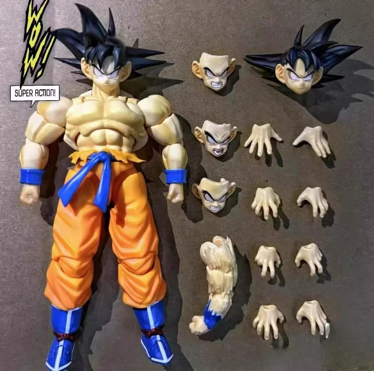Фото Новинка! Горячая распродажа! Супер-экшн-фигурка из аниме Dragon Ball, 1/12, Кайоукен Сон Гоку, коллекционная фигурка, модель Сон Гоку, игрушки. №2