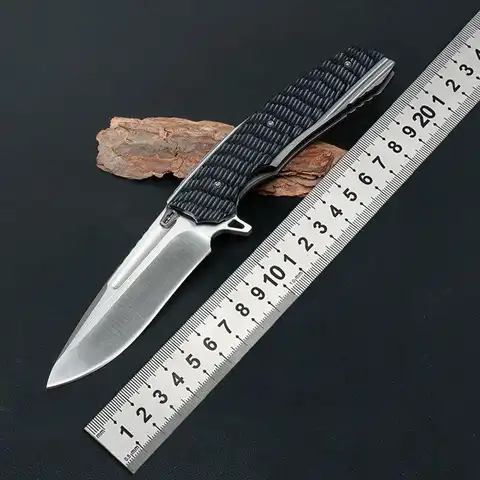 Новый охотничий нож для кемпинга инструмент лезвие M390 складной нож для повседневного использования Высокая Твердость G10 + TC4 нож из титаново...