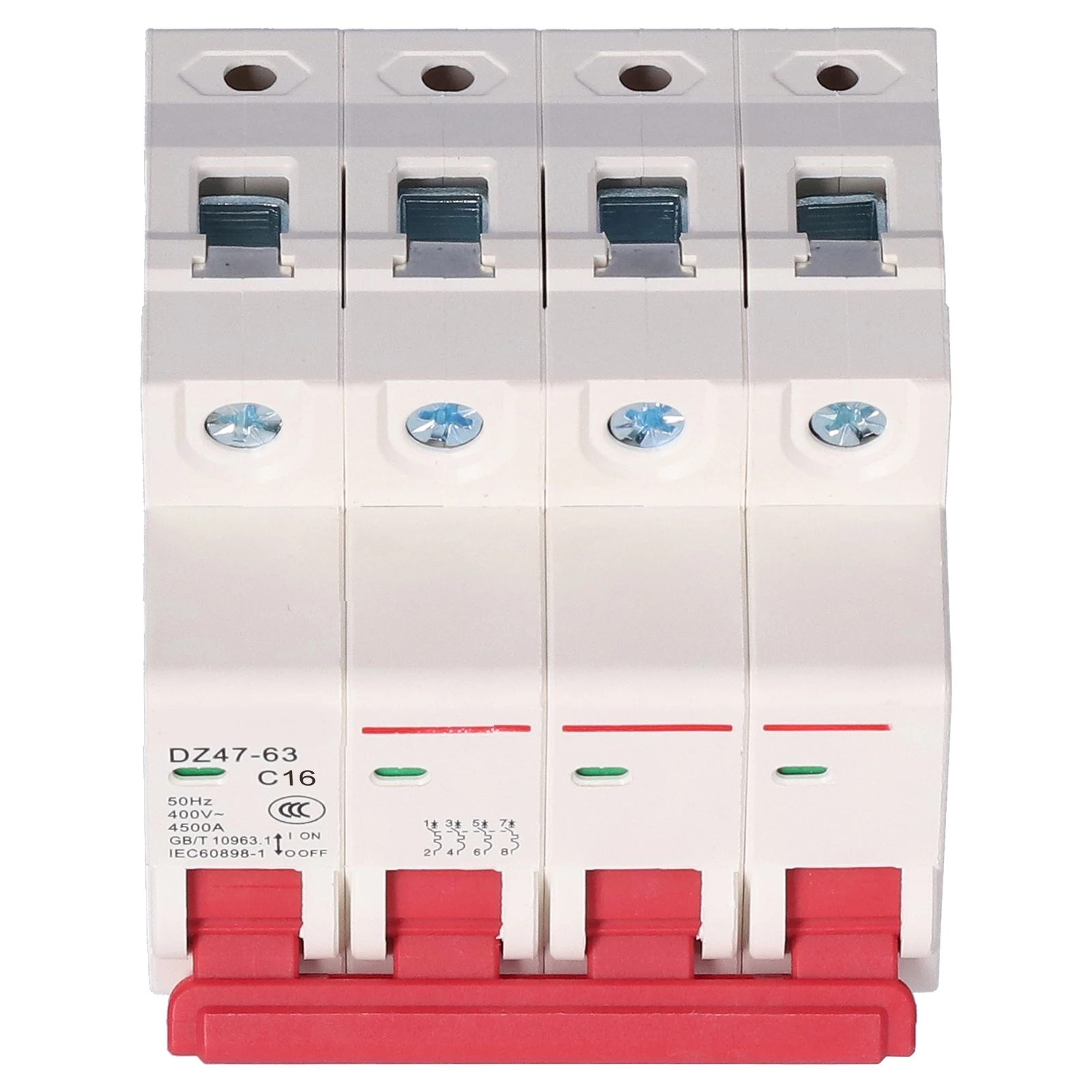 Автоматический выключатель 4P мини воздушный MCB защита от перегрузки 400V для