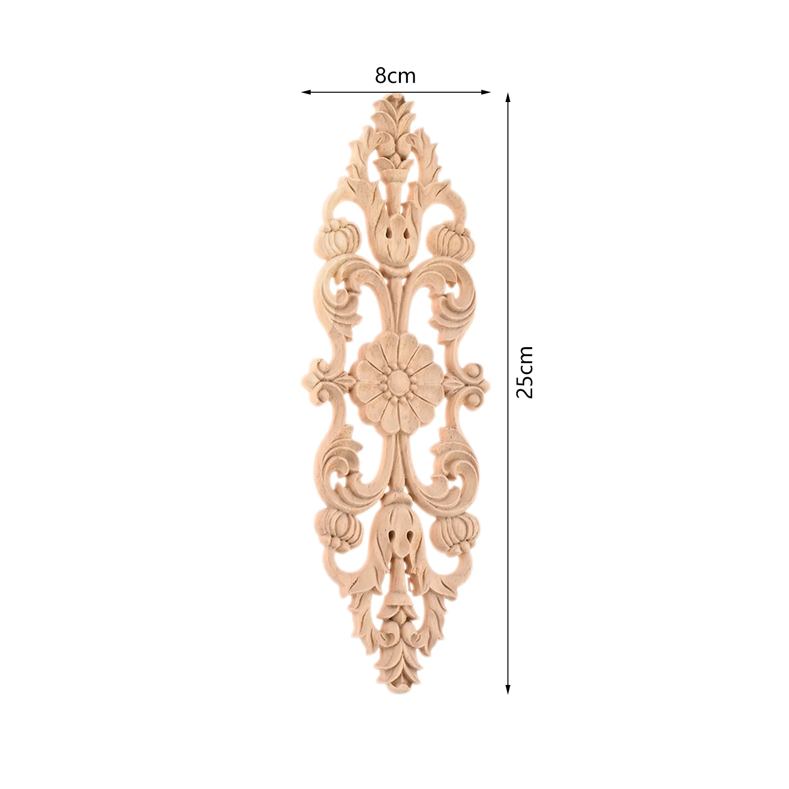 

Деревянные аппликации неокрашенные дуб резной волнистый цветок
