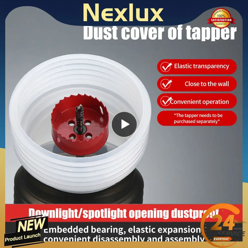 

Hole Opener Dust Cover Ceiling Wood Plasterboard Down Lamp Electric Hammer Drill 160mm Hole Cover Perforation Ash Dust Cover