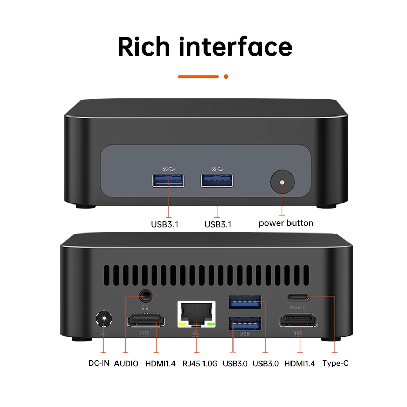 Мини-ПК Topton Metal Palm для игр и офиса, AMD Ryzen 7 7730U 5825U 5800U R5 7530U, NVMe, DDR4, Windows 11, WiFi6, BT5.2 (art.: 3920ce99a64cc) - 3920ce99a64cc