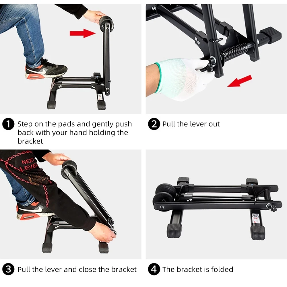 Велосипедная Складная велосипедная стойка напольная для хранения велосипеда