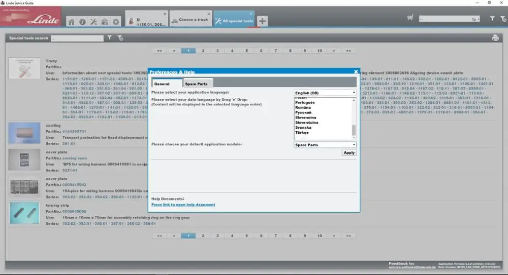 

Linde Service Guide LSG 5.2.2 Update to U213 [10/2021]