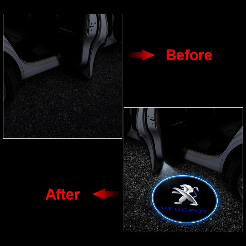 Автомобильные лампы для дверного проектора светодиодный автомобильные