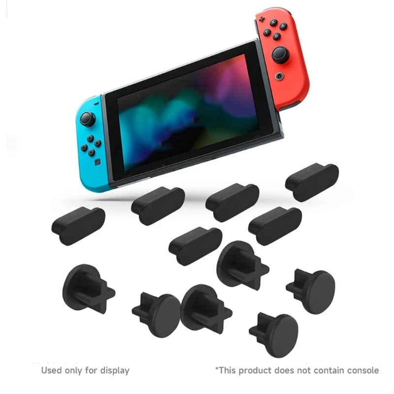 

1 Set Game Console Dustproof Plug Host Silicone Dust Plug Set for Steam-Deck DXAC