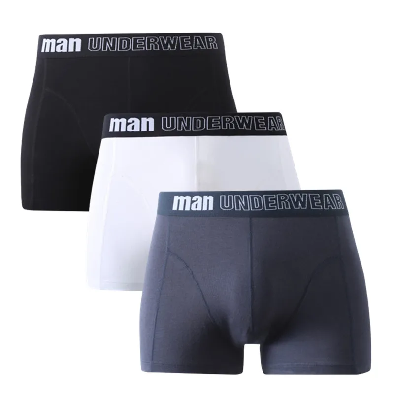3 Piece Large Size Men Underwear Big Boxers Briefs Sexy Panties Fashion Knickers Underpant Undies M L XL 2XL 3XL 4XL 5XL 6XL 7XL