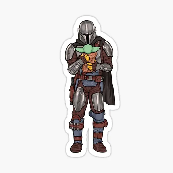

Mando 5PCS Stickers for Decorations Bumper Window Kid Luggage Anime Home Cartoon Stickers Living Room Laptop Decor Background