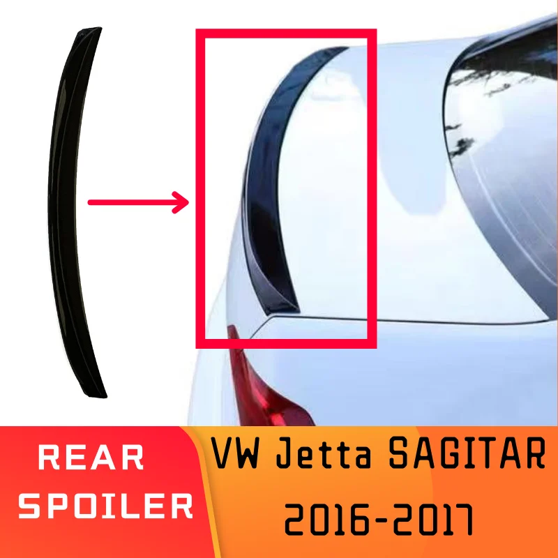 Высококачественный Глянцевый черный Задний спойлер для VW JETTA SAGITAR 2016 2017 ABS Bodykit
