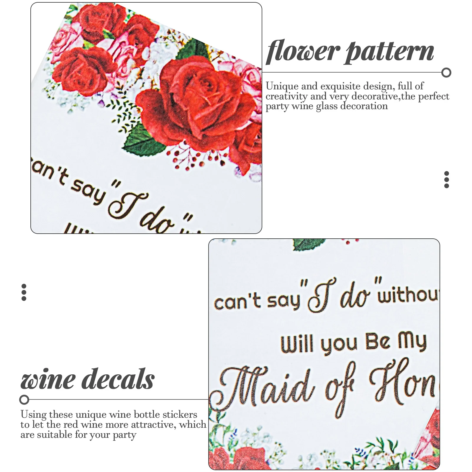 

Wedding Bottle Labels Stickers Label Sticker Milestonereception Decorations Bridal Marriage Engagement Party Cover Anniversary