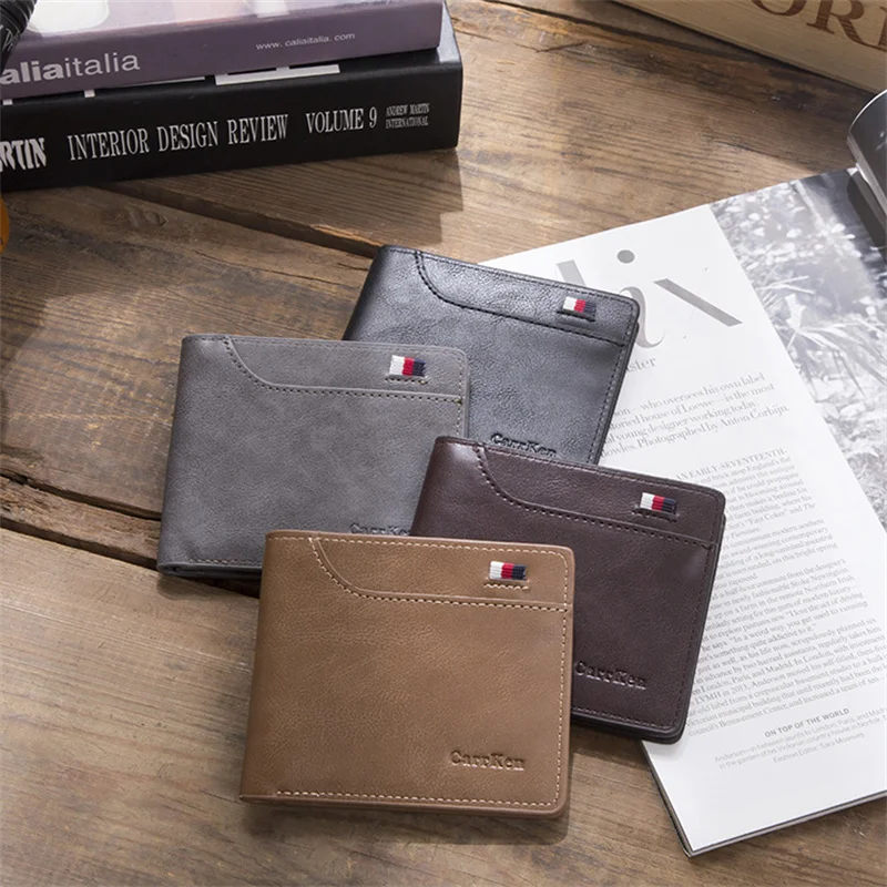 Cartera Hombre Purse For Men Wallet Luxe Homme Tarjetero Billetero Portfele Carteira Masculina Slim Card Holder Short Designer
