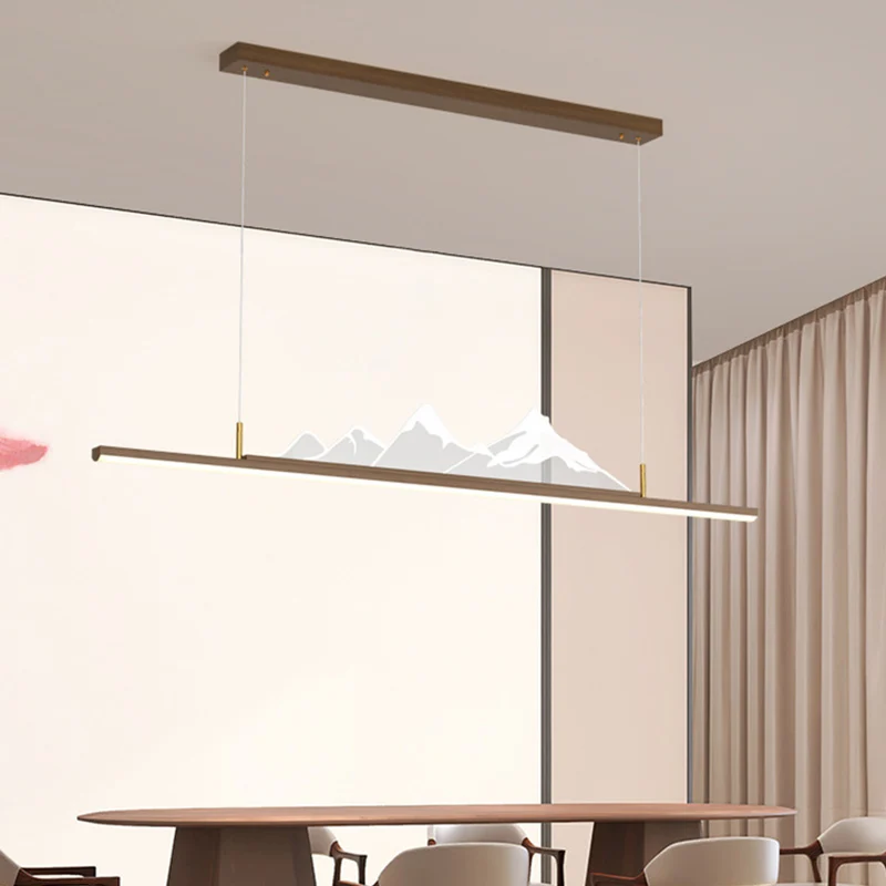 Современная Подвесная лампа для гостиной столовой спальни чайной комнаты люстра