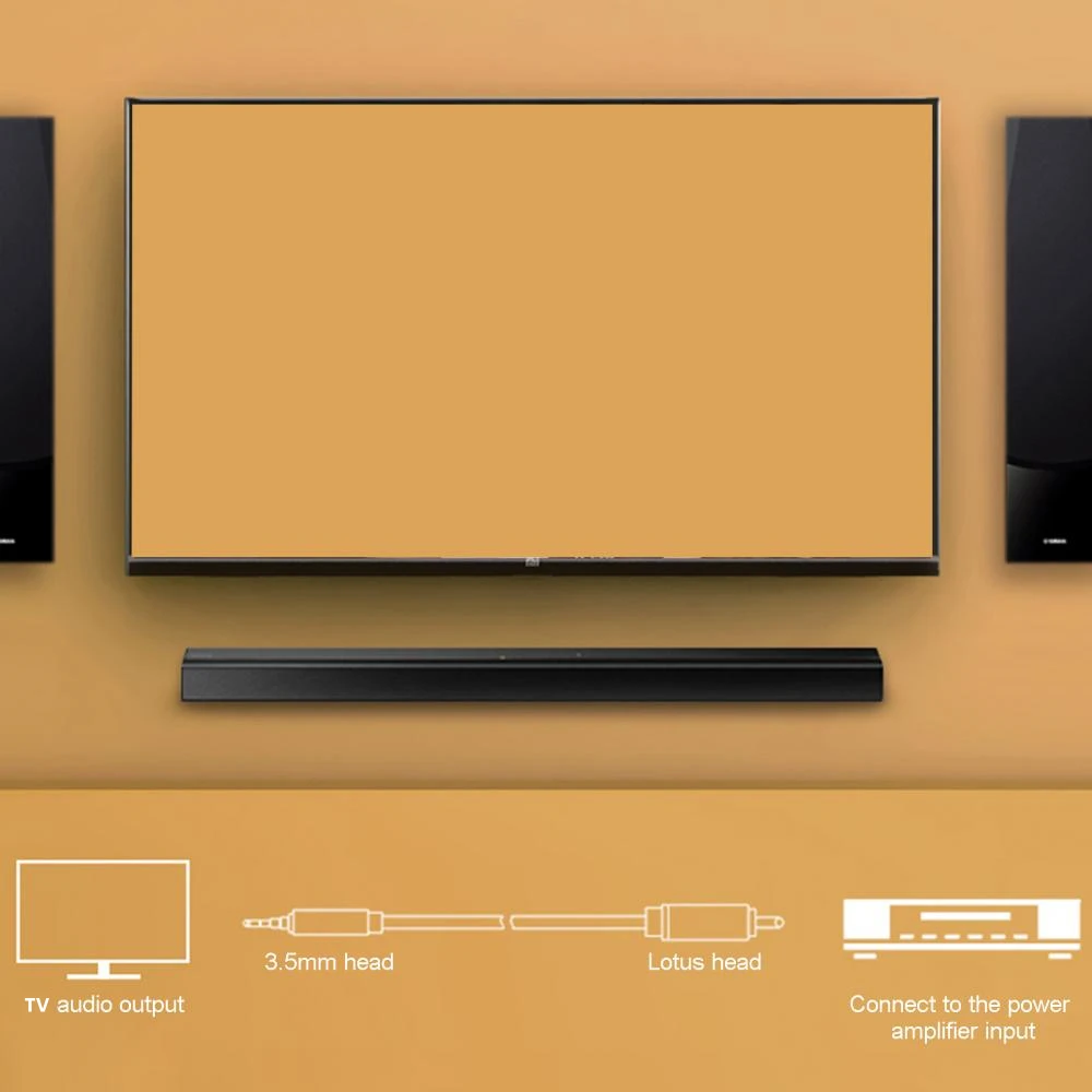Фото Позолоченный коаксиальный кабель с разъемом 3,5 мм к RCA SPDIF только для Mi TV 2, подключение цифрового аудиопорта, декодера звуковой панели 3,5 мм к RCA №4