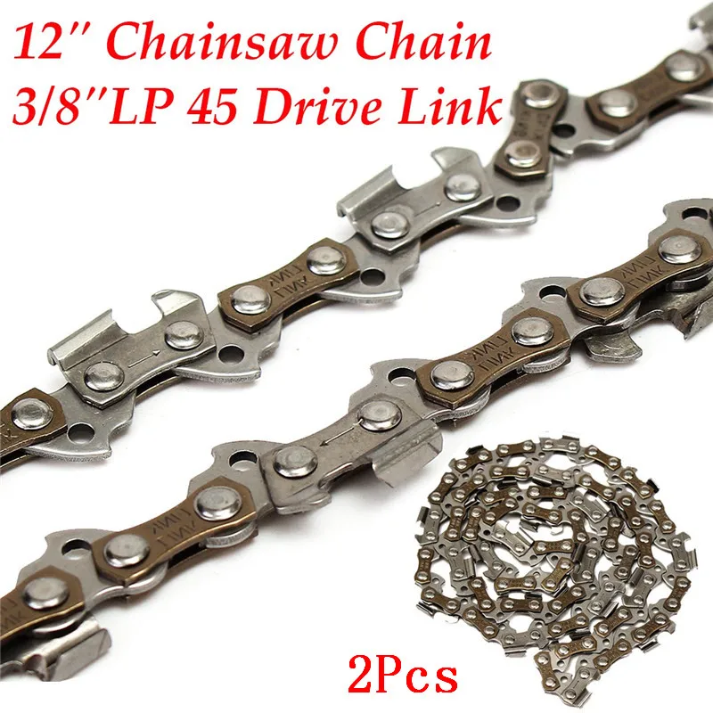 

2Pcs 12 Inch Chaisaw Saw Chain Blade 84cm Replacement Parts For Remington 075703L 07570J 45DL 3/8inch LP050 Gauge Drive Link