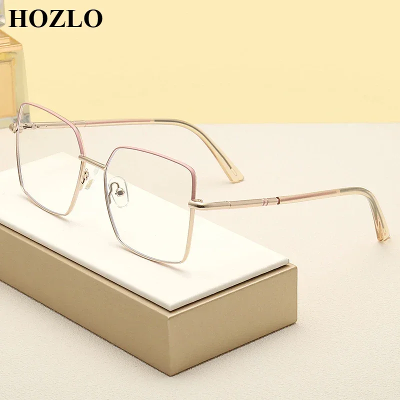 Новые модные женские ретро лоскутные цветные милые синие очки для близорукости