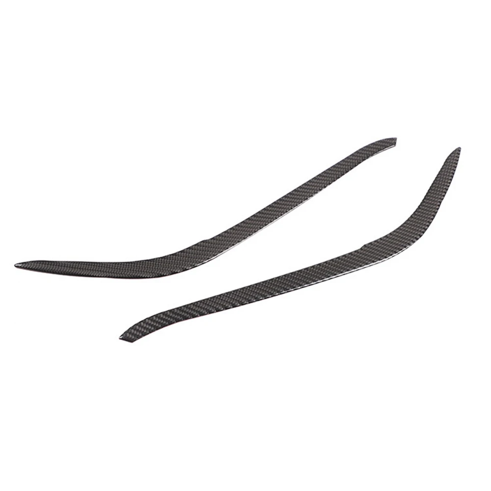 

Car Carbon Fiber Headlights Eyebrows Eyelids Cover Eyelash Head Light Lamp Stickers for Toyota Tacoma 2015-2020