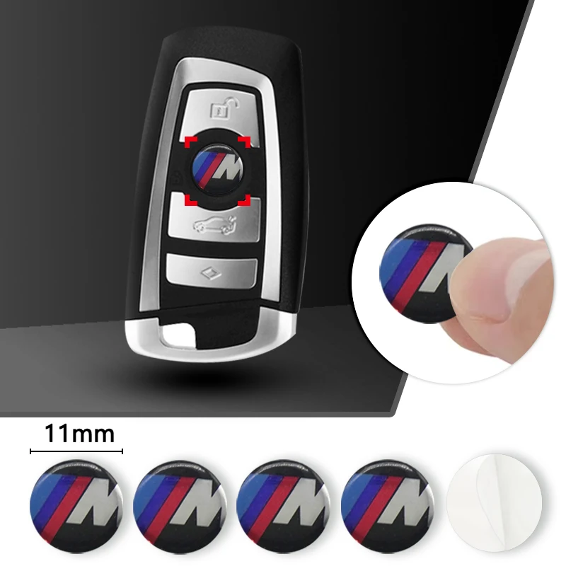 11/14 мм наклейка на ключ автомобиля с логотипом эмблема для BMW X1 X3 X5 X6 X7 1 3 5 6 7 серии