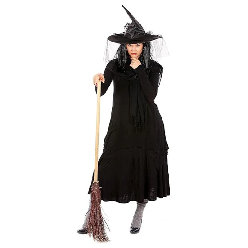 Плащ ведьмы комплект шляпы и перчаток костюм на Хэллоуин накидка плащ с
