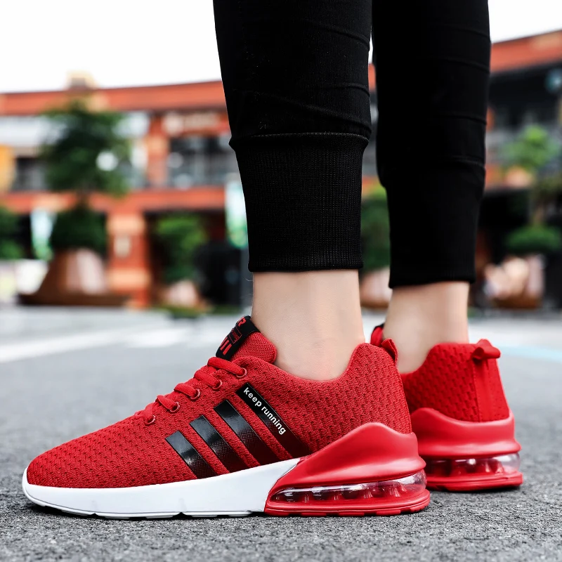 New Red Green Men Air-Permeable Mesh Sneaker Summer Lightweight Running Shoes Durable Comfortable Wear For Leisure Sports 38-46