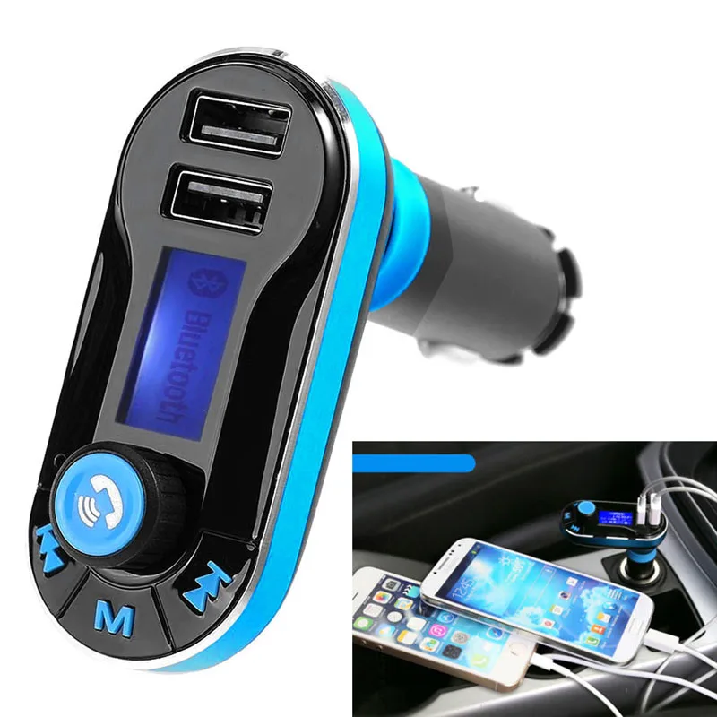 Автомобильный комплект Bluetooth2.1 MP3-плеер FM-передатчик LCD Зарядное устройство с