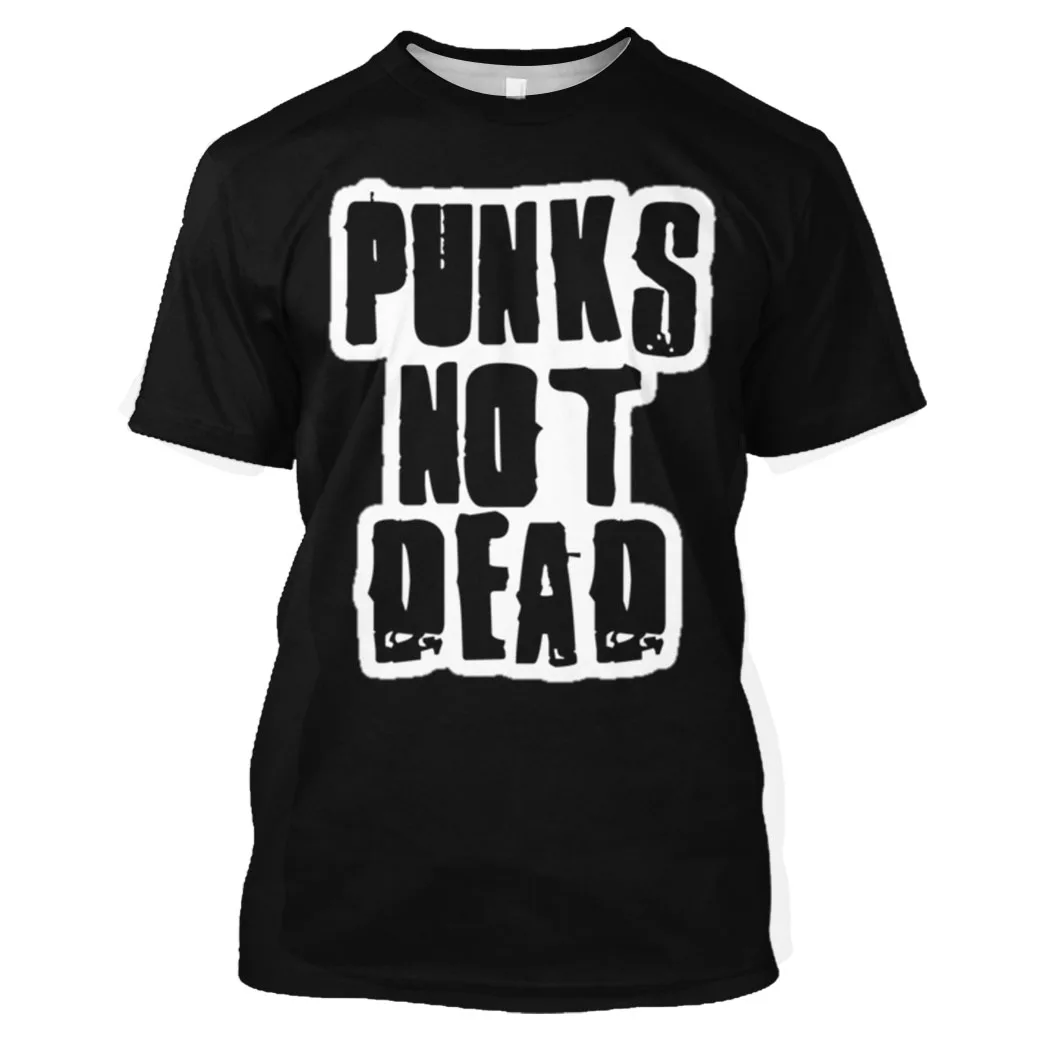 

Jumeast 3D Graphic Tees Oversized Quackity Steampunk Printed Men T Shirt Punk Not Dead Grunge Clothes Hip Hop Doodle Black Tops