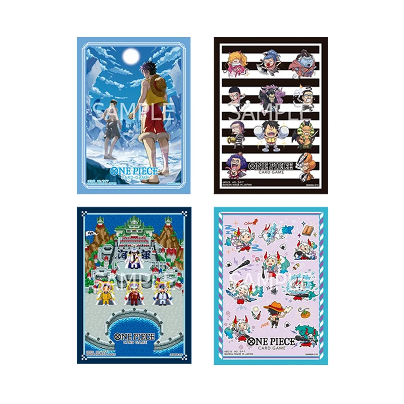 Новые официальные протекторы для карт Bandai One Piece TCG 2026 года, 70 шт., с Луффи и Эйсом, адмиралами Ямато и Импел Даун, для аниме-карт, подарок-игрушка (art.: 3920daf66fade) - 3920daf66fade