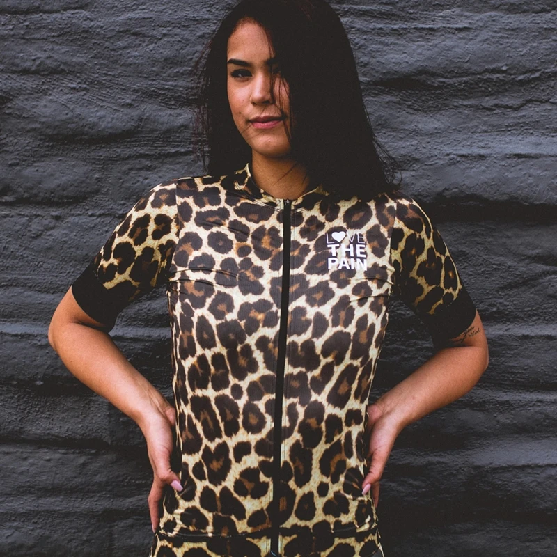 

Women's cycling jersey love the pain team cycling top City leisure riding mountain outdoor breathable perspiration