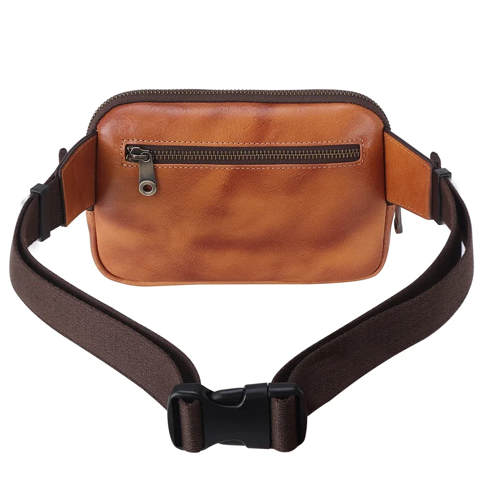 2024 новейший дизайн индивидуальный логотип мягкая поясная сумка из натуральной