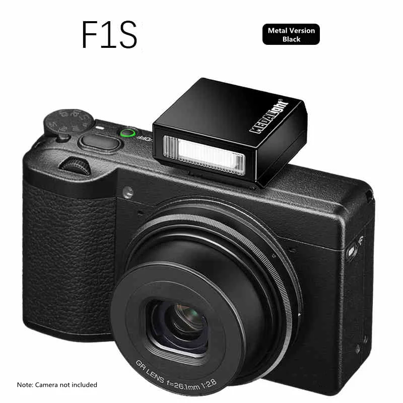 Фото Medalight F1 S Мини-вспышка для камеры Speedlite для цифровых пленочных зеркальных камер Fuji/Sony/Nikon/Canon, портативный мини-фонарик с горячим башмаком №3