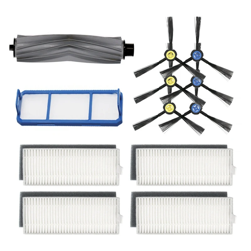 

Replacement HEPA Filter For ILIFE A7 A9S Roller Main Brush Sweeping Robot Primary Filters Side Brushes