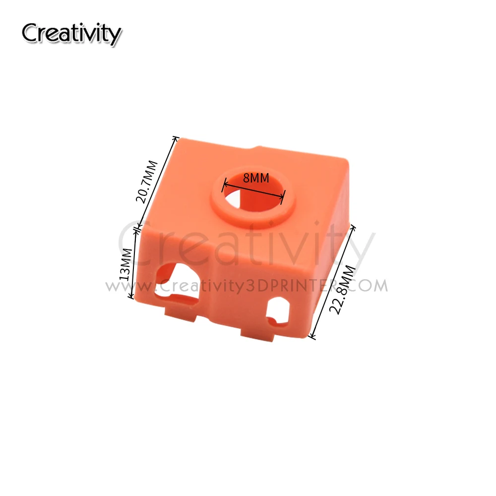 1/5/10PCS 3D Printer Parts Silicone Sock for V6 Volcano V5 J-head Hotend Extruder MK8/CR10/CR10S Heated Block Warm Keeping Cover - купить по