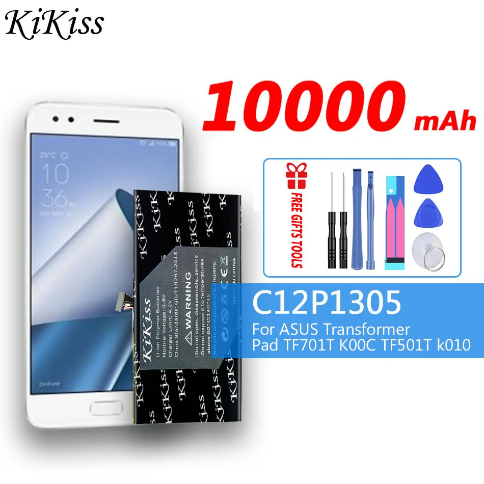 

10000mAh High Quality 3.8V 31Wh C12P1305 battery for ASUS Transformer TF701T K00C TF701T battery