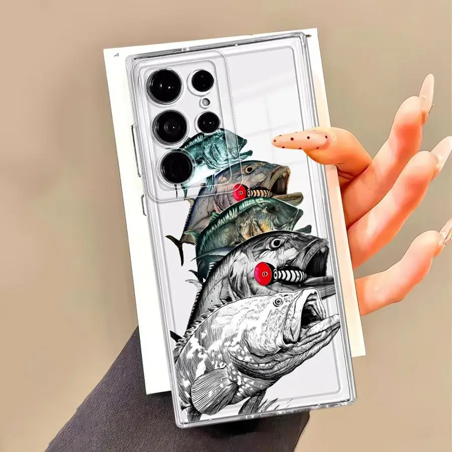 Фото Креативный чехол с рисунком рыбы для Samsung Galaxy S26 Note 20 Ultra 10 S20 Plus S24 S21 S25 Edge S22 FE S23 Ultra №5