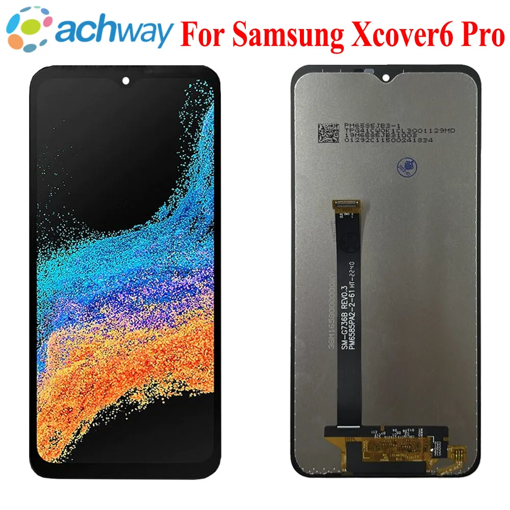 

Экран для Samsung Galaxy Xcover6 Pro, ЖК-дисплей, сенсорный экран, запасные части, экран для Samsung Galaxy Xcover Pro 2, дисплей