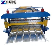 Metal Roofing Sheet Corrugating Iron Sheet Roll Forming Making Machine 750 Automatic Cold Sheet Glazed Tile Forming Machine