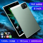Планшет Android P80, 8 дюймов, 12 Гб ОЗУ, 512 Гб ПЗУ, 10 ядер, Android 10,0, две Sim-карты, Google Play, Type-C