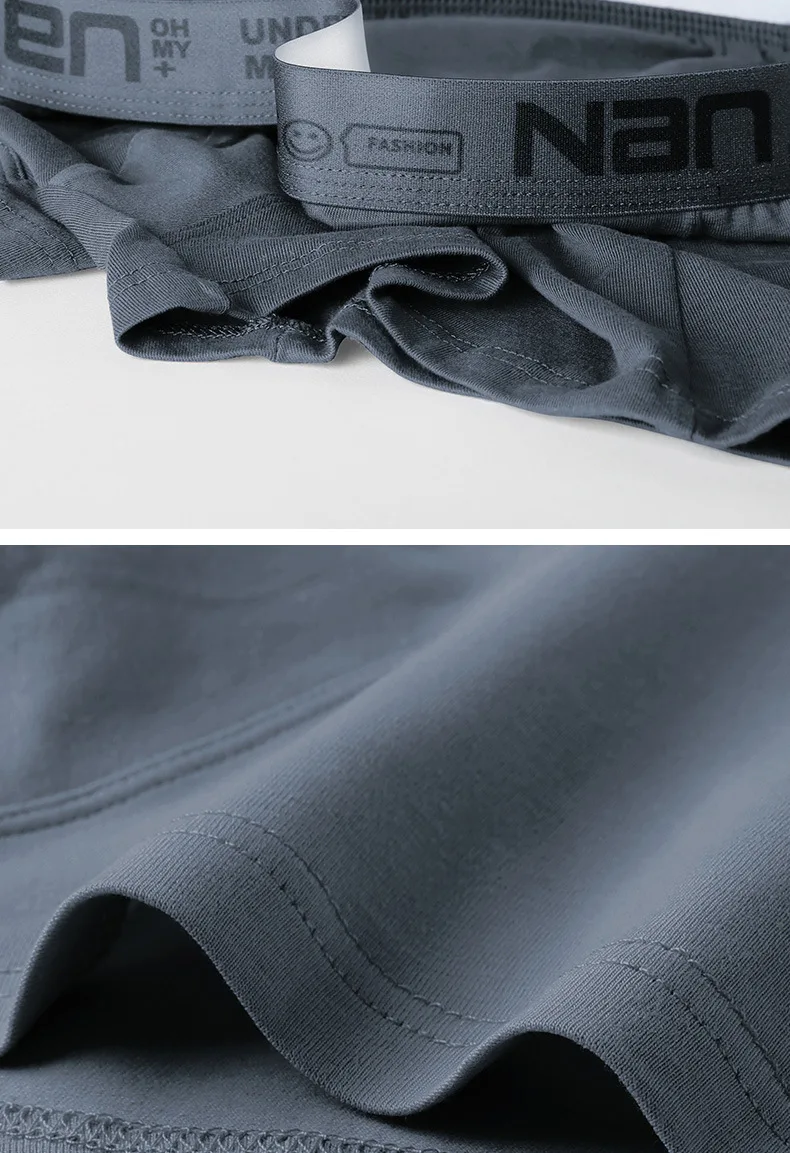 4 pieces/set of pure cotton men's underwear plus size boyshort