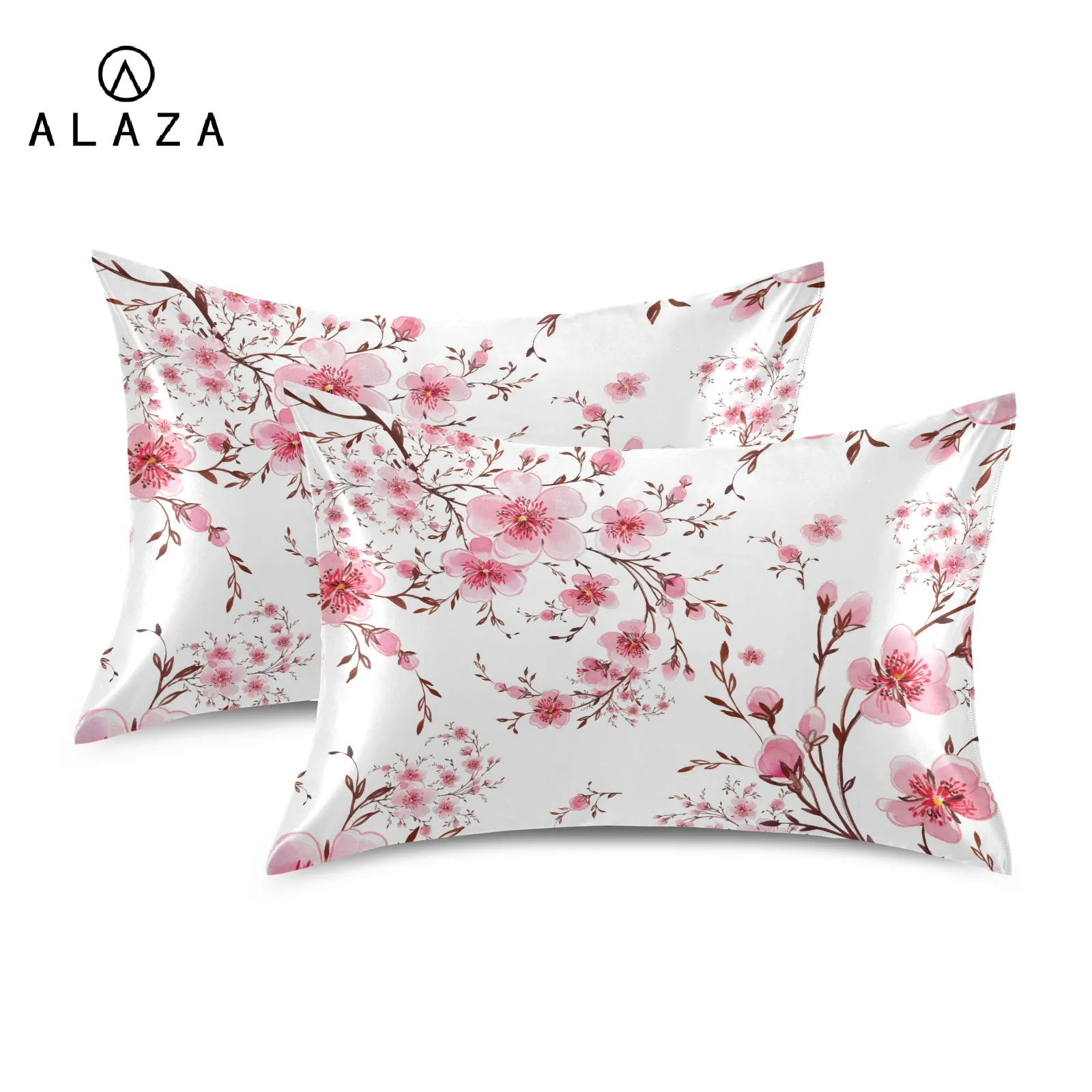 

Модный чехол для подушки, наволочка с принтом сливы, шелковистая атласная наволочка для красивой подушки, удобный чехол для подушки, Наволочки для домашнего декора