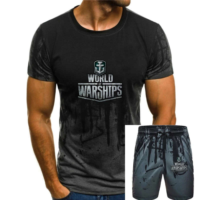 

JXK Men''s World of Warships Logo T-Shirt S ColorName Short Sleeve